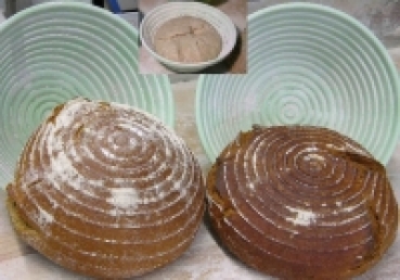 Brotform aus Kunststoff rund, 1.000 g, Maße: ø 23 cm
